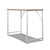 Minimalist Metal Desk - White