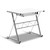 Corner Metal Pull Out Table Desk - White