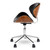 Wooden & PU Leather Office Desk Chair - Black Wooden & PU Leather Office Desk Chair - Black