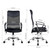 PU Leather Mesh High Back Office Chair - Black