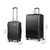 2 Piece Lightweight Hard Suit Case Luggage Black