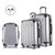 3 Piece Lightweight Hard Suit Case Luggage Silver