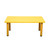 Kids Rectangle Yellow Activity Table with 8 Yellow Chairs Set