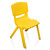 120x60cm Kids Yellow Table and 6 Chairs Set for Playroom Classroom Preschool Study and Activity Use
