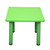 60x60cm Green Kids Plastic Activity Table and 4 Green Chairs Set for Toddlers Preschool Playroom Classroom Furniture