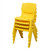 60x60cm Kids Children Square Yellow Activity Table with 4 Yellow Chairs