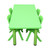 120x60cm Kids Green Activity Table and 4 Green Chairs Set for Playroom Classroom Learning Creative Play