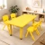 120cm Yellow Kids Activity Table & Chairs Set – Yellow or Colourful Chairs