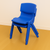 60x60cm Blue Kids Plastic Activity Table and 2 Blue Chairs Set for Toddlers Preschool Playroom Classroom Furniture