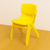 60x60cm Yellow Kids Plastic Activity Table and 2 Yellow Chairs Set for Toddlers Preschool Playroom Classroom Furniture