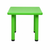 60x60cm Green Kids Plastic Activity Table and 2 Chairs Set for Toddlers Preschool Playroom Classroom Furniture