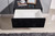 High Gloss Wooden Wood Solid Quality Bedside Side Table Nightstand with 2 Big Drawers Black