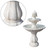 3 Tier Solar Powered Water Fountain - Ivory
