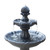 3 Tier Solar Powered Water Fountain - Black