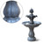 3 Tier Solar Powered Water Fountain - Black