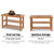 Bamboo Shoe Rack Wooden Seat Bench Organiser Shelf Stool