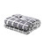 Electric Throw Rug Flannel Snuggle Blanket Washable Heated Grey and White Checkered