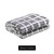 Electric Throw Rug Flannel Snuggle Blanket Washable Heated Grey and White Checkered