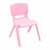 120x60cm Kids Pink Plastic Table and 8 Pink Chairs Set for Classroom Playroom Preschool Childcare and Home Learning