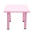 60x60cm Pink Kids Activity Table Square Play Study Craft Desk for Toddlers Preschool Children Indoor Furniture