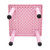 60x60cm Pink Kids Activity Table Square Play Study Craft Desk for Toddlers Preschool Children Indoor Furniture