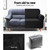 High Stretch Sofa Cover Couch Protector Slipcovers 3 Seater Black