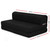 Folding Foam Mattress Portable Double Sofa Bed Mat Air Mesh Fabric Black