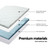 Cool Gel Memory Foam Mattress Topper Bamboo Cover 5CM 7-Zone Single