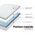 Cool Gel Memory Foam Mattress Topper Bamboo Cover 8CM 7-Zone Queen