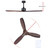 52 Fan Remote Control 8H Timer 3 Speeds 3 Wooden Blades"