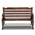 Wooden Wagon Wheel Bench - Brown