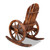 Wagon Wheels Rocking Chair - Brown