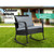 Outdoor Furniture Rocking Chair Wicker Garden Patio Lounge Setting Black