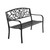 Cast Iron Garden Bench - Black