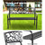 Cast Iron Garden Bench - Black