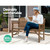 Wooden Garden Bench Chair Natural Outdoor Furniture D?¡ã¡Ì??cor Patio Deck 3 Seater C1