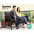 Outdoor Furniture Rattan Set Wicker Cushion 4pc Black