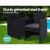 Patio Furniture Dining Chairs Table Patio Setting Bistro Set Wicker Tea Coffee Cafe Bar Set