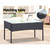 Outdoor Furniture Rattan Set Chair Table Dark Grey 4pc