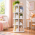 360° Rotating Square Bookshelf Bookcase Display Storage Shelf White – 3/4/5 Tier  Copy Title