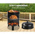 Grillz 3-in-1 Charcoal BBQ Smoker - Black