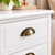 62.5cm Vintage White 3-Drawer Bedside Table Storage Cabinet