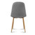 4x Adamas Fabric Dining Chairs - Light Grey