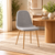 4x Adamas Fabric Dining Chairs - Light Grey