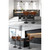 Kitchen Bar Stool Gas Lift Stool Chairs Swivel Barstool Leather Black x1