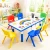 120cm Blue Adjustable Kids Whiteboard Activity Table & Chairs Set – Blue or Colourful Chairs