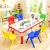 120cm Red Adjustable Kids Whiteboard Activity Table & Chairs Set – Red or Colourful Chairs