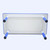 120x60cm Blue Kids Adjustable Whiteboard Activity Table and 4 Blue Stackable Chair Set for Drawing Learning and Play