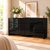 126cm High Gloss Black 6-Drawer Chest of Drawers