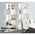 5 Tier Display Book Storage Shelf Unit - White Brown